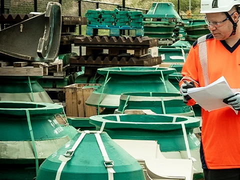 Metso spare and wear parts inventory inspection born