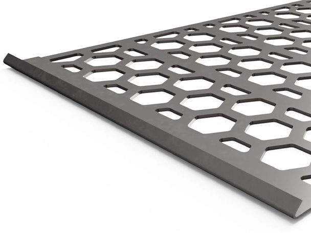 Steel plate tensioned screening media