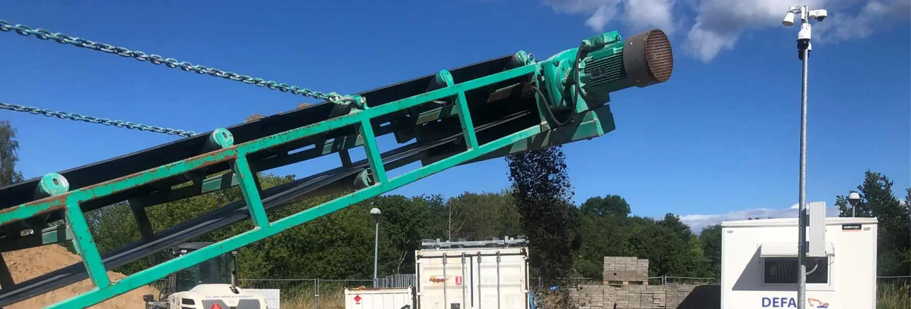 Siemens belt scale integrated in innovative soil treatment plants Siemens belt scale for dansk anlaegsteknik