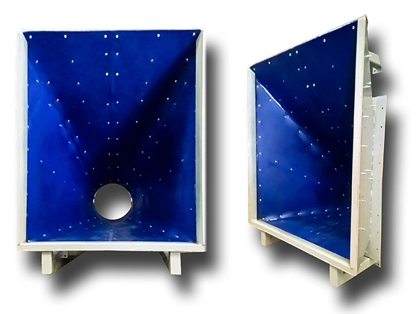 Wear protection with LUWITAN® using the example of a hopper