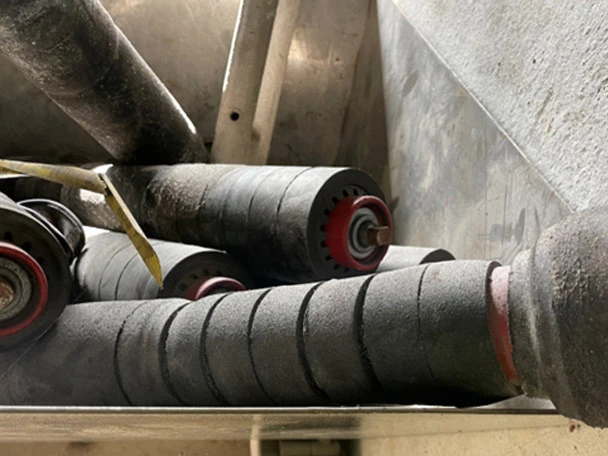Ardargh glass damaged idlers