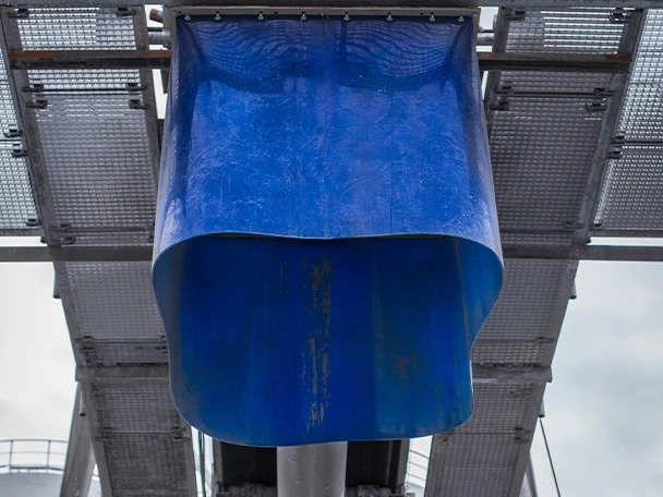 LUWITAN® hose at conveyor discharge point