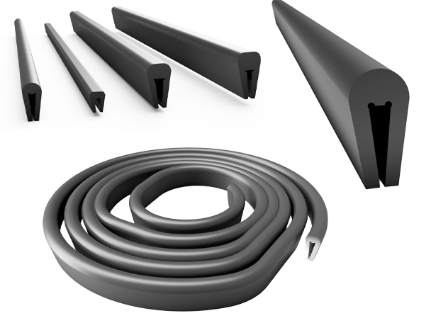 Screening media rubber capping