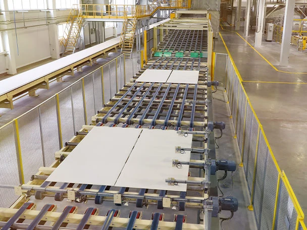 Plasterboard panels production line