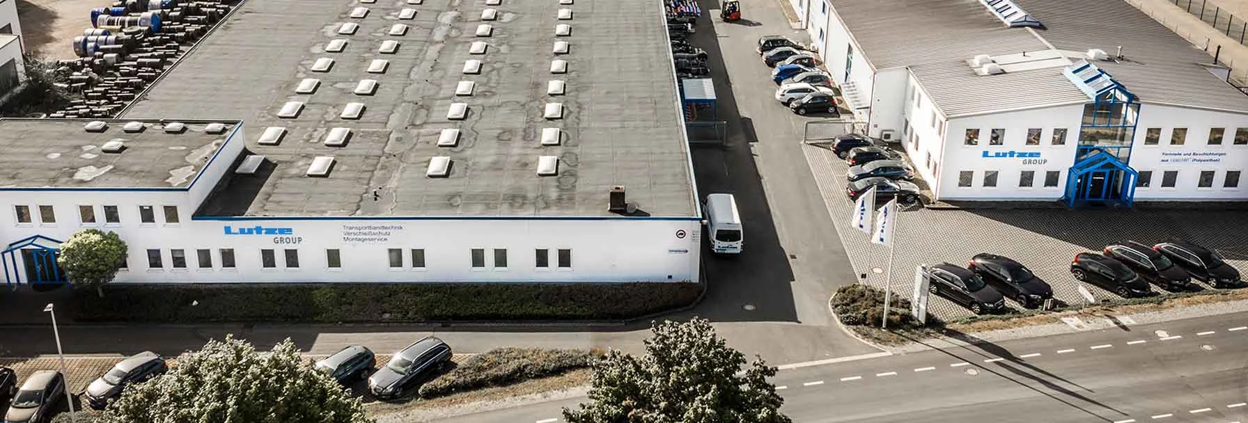 Our Company Luftaufnahme der Lutze Group in Einbeck