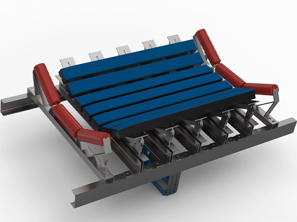 Impact bars with idler station