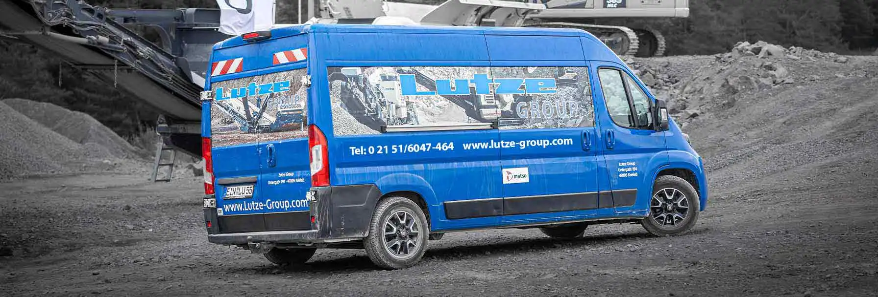 Lutze Process Germany Lutze Process Germany service van in a quarry in Ettringen