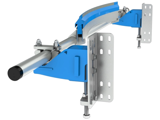 Secondary conveyor belt cleaner