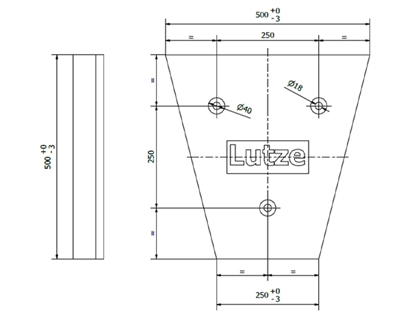 LMS wear protection modules dimensions