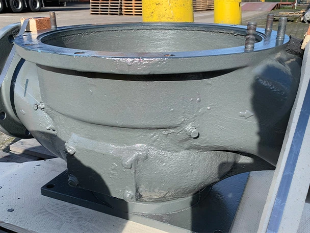 Pump housing treated with sic casting polymer 3 years ago