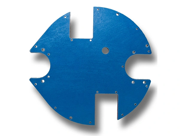 Water jet slicing sample PE