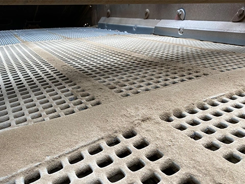 Tensioned screening media