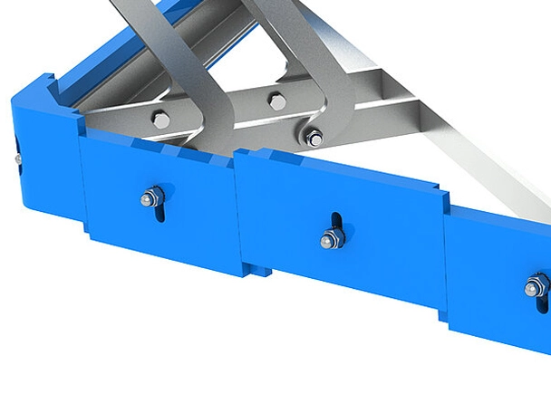 Secondary conveyor belt cleaner