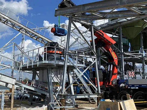 View of a turnkey project being erected in the Netherlands