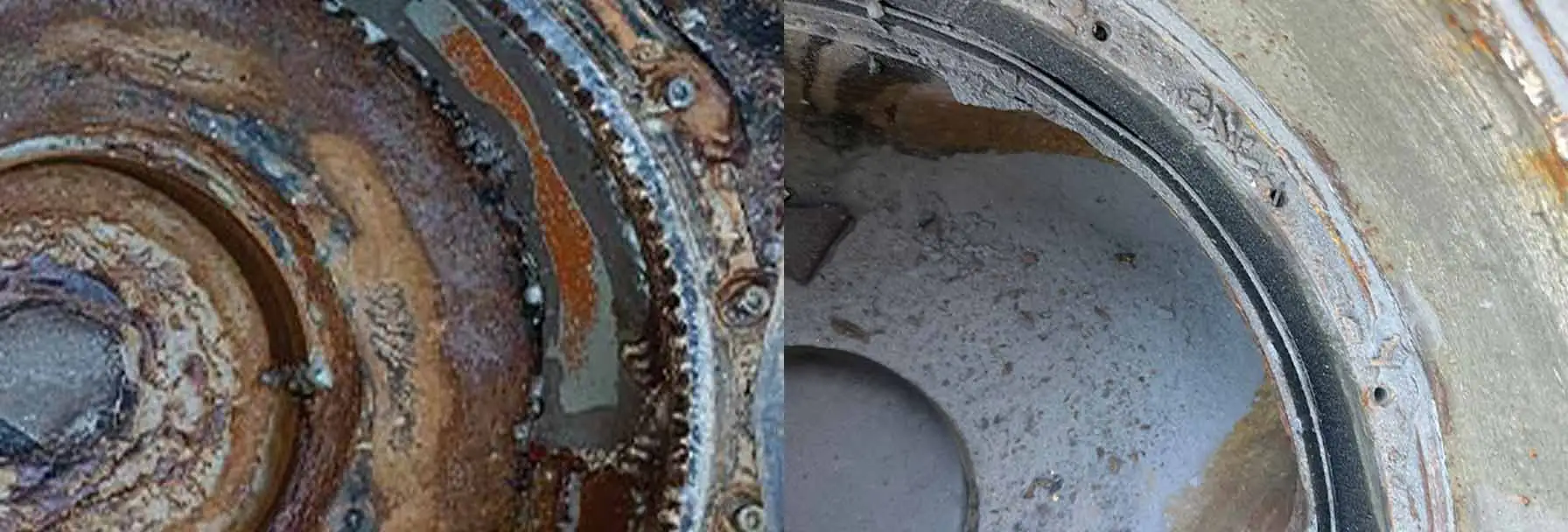 Pump housing refreshed with sic casting polymer highlight