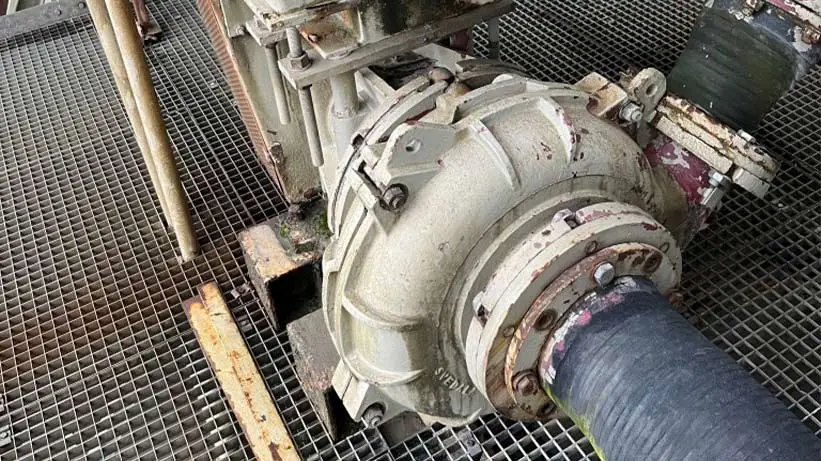 Horizontal pump at customer site