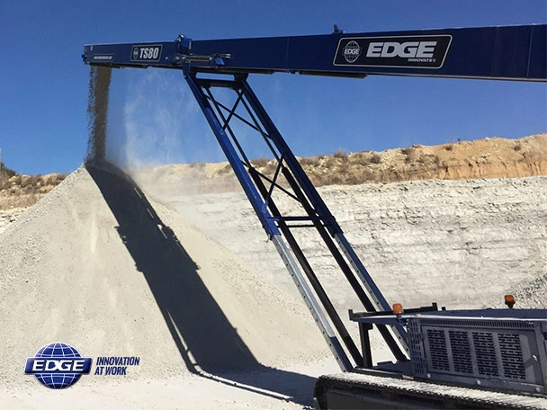 Edge mobile stacker with logo