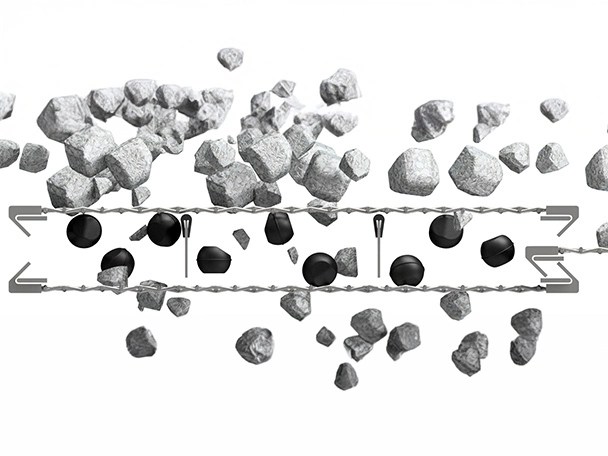 Screening media ball cleaning system