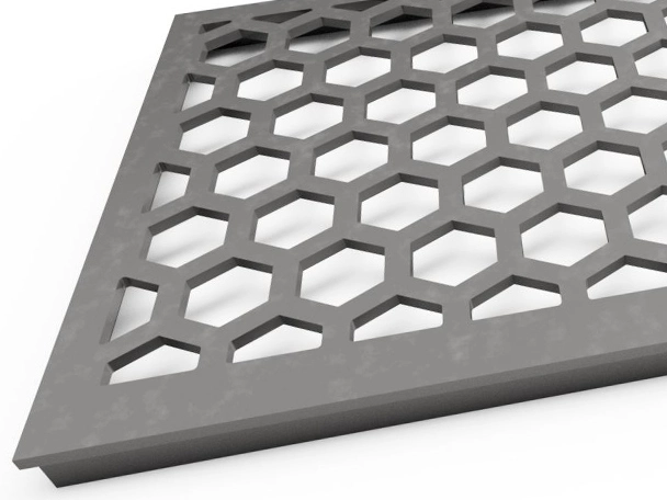 Steel plate screening media panel