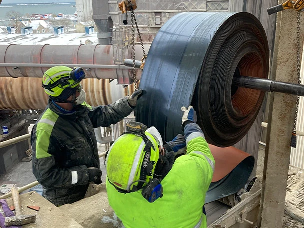 Tubulator belt installation in sweden 2024